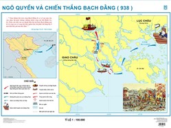 Bản đồ Ngô Quyền và chiến thắng Bạch Đằng năm 938
